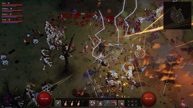 Five heroes in co-op